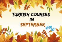 Turkish Courses in September, 2025